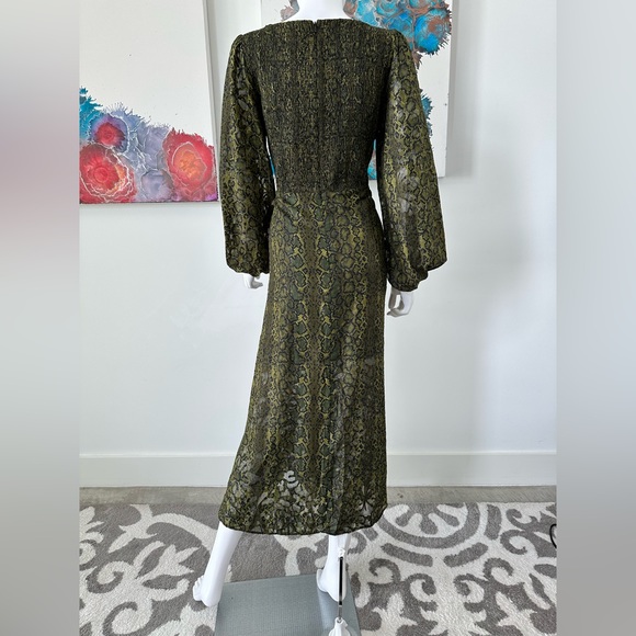 NWT- French Connection Aurey Smocked Maxi - 12 - Picture 2 of 6